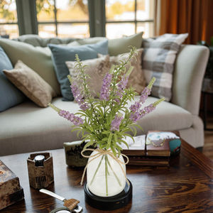 <span class=keywords><strong>ดอกไม้</strong></span>ประดิษฐ์ดอกลาเวนเดอร์ประดิษฐ์35ซม. ทำด้วยมือบอนไซสมัยใหม่นุ่มสวยงามสำหรับโรงเรียนหลังปีใหม่ของตกแต่งฮาโลวีน - Product Image 4