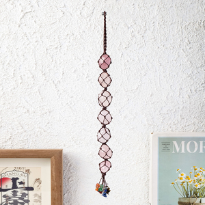 Ornement suspendu pour voiture en pierres naturelles <span class=keywords><strong>7</strong></span> <span class=keywords><strong>Chakras</strong></span>, artisanat en cristal pour la guérison et la décoration de voiture et de maison, vente en gros - Product Image 3