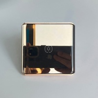 Contrôleur d'éclairage intelligent pour maison connectée Smart Life Zigbee 3.0, miroir incurvé en verre, couleur or rose, détection tactile, compatible WIFI