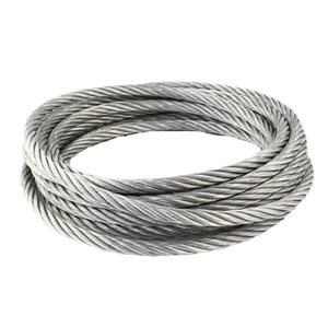 Cable de Acero Electrogalvanizado de 10.0 mm y 12.0 mm, 6*7, Estándar AiSi, Corte Libre, para Uso Industrial, con Embalaje en Bobina de Madera - Product Image 1