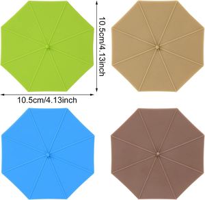 Silicone Umbrella Shape Cup Lid <b>Tea</b> Cups & Saucers Coffee <b>Mug</b> Sealing - Product Image 2