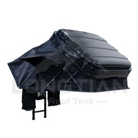 Tente de toit rigide pliable à ouverture latérale ABS avec éclairage LED, étanche, pour camping en SUV 4x4 tout-terrain