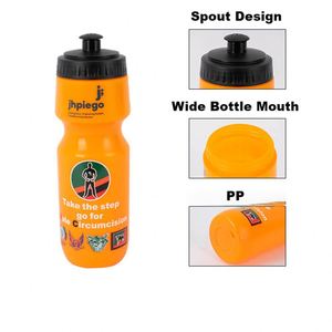 Bouteilles d'eau pour vélo en plastique avec logo personnalisé, sans BPA, anti-fuite, facile à saisir, pour les événements sportifs - Product Image 4
