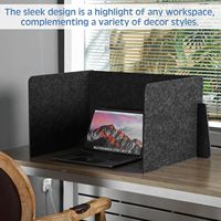 Séparateur de bureau acoustique en fibre de polyester PET cloison de bureau amovible panneau de confidentialité pour mobilier de bureau