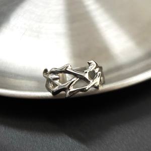 VAF Anillo de Espinas Huecas de Acero Inoxidable con Dientes de Dragón Anillo De Espinas Huecas Hohler Dornenring Bague Epines Creuses - Product Image 2