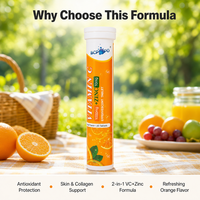Comprimés effervescents de vitamine C et zinc, 1000 mg de vitamine C, vente en gros directe d'usine