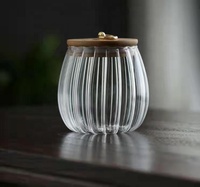 Ensemble de pots à épices en verre YOLOWE HOME de 300 ml avec plateau en bambou, pots à condiments, cuillères, sucre, poivre, passe au lave-vaisselle, pour aliments