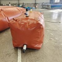 Réservoir d'eau souple pliable en bâche PVC robuste pour la collecte d'eau de pluie en extérieur