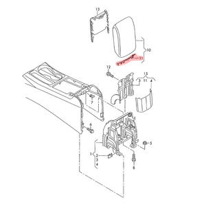Clip de fixation de <span class=keywords><strong>la</strong></span> cloison de <span class=keywords><strong>la</strong></span> boîte d'accoudoir central de voiture pour <span class=keywords><strong>Audi</strong></span> A4 09-16 / Q5 10-17 / 17-21 A4 <span class=keywords><strong>S4</strong></span> A5 S5 - Product Image 6