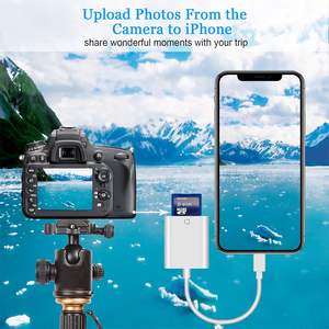 Lecteur de <span class=keywords><strong>carte</strong></span> SD pour <span class=keywords><strong>iPhone</strong></span>/iPad/ (iOS <span class=keywords><strong>13</strong></span>) - Visualiseur de caméra de jeu, aucune application requise (blanc) - Product Image 5