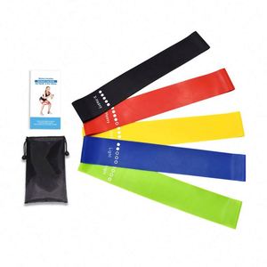 Bandes de résistance en latex TPE de haute qualité, fabriquées en usine BSCI, avec logo personnalisé, 5 niveaux de résistance, bandes extensibles. - Product Image 4