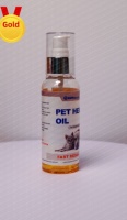 Huile de saumon non-OGM enrichie en vitamine E pour un pelage brillant – Flacon pompe pour chiots/chatons – Soin de la peau à absorption rapide – Santé digestive sensible
