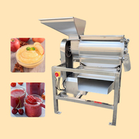 Voedselveilige fruitpulpmachine voor het maken van sap, tomaten- en zwarte bessenpulp voor verschillende fijnheidsgraden puree.