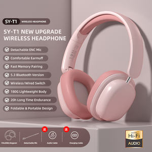 <span class=keywords><strong>Casque</strong></span> sans fil pliable Soyto T1 avec micro détachable <span class=keywords><strong>Casque</strong></span> ODM de haute qualité pour l'étude des jeux musicaux Sports Multi-Device - Product Image 2
