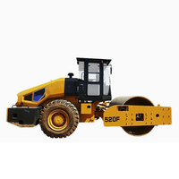 Compacteur vibrant à tambour unique de 20 tonnes 520F avec pied de mouton pour asphalte