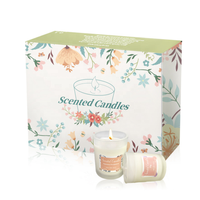 Boîte cadeau pour bougie personnalisée en gros avec inserts, emballage de luxe, logo imprimé, boîte d'emballage pour bougie en carton personnalisée