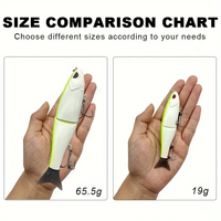 Cheery Lvde 18 centimètres 65.5g simple articulé ABS poisson de glisse naufrage leurre gros gibier truite basse pêche appâts de natation