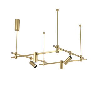 New Design Ring Brass Chandeliers <b>Lighting</b> Large Led Copper Luxury <b>Lighting</b> Ceiling Chandelier Living Room Engineering Project - Product Image 1