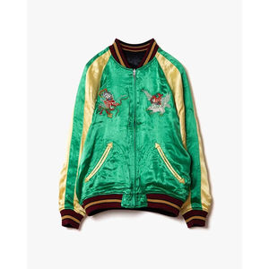 Chaqueta Bomber Varsity de Satén Personalizada para Hombre, Chaqueta Bomber Varsity de Béisbol al por Mayor, Chaqueta Bomber de Satén con Letras Personalizadas para Hombre - Product Image 1