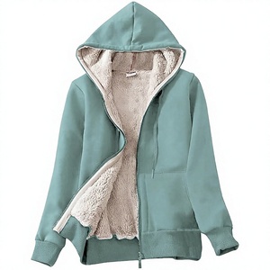 Women's Sherpa <b>Fleece</b> Hoodie Warm <b>Teddy</b> Pullover Winter Sweatshirt <b>Ladies</b> Plush Sherpa Hoodie Soft Fuzzy <b>Fleece</b> Winter Pullover - Product Image 1
