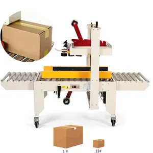 Fully Semi Automatic Fold Paper Carton Box Case Sealer Sealing Machine
