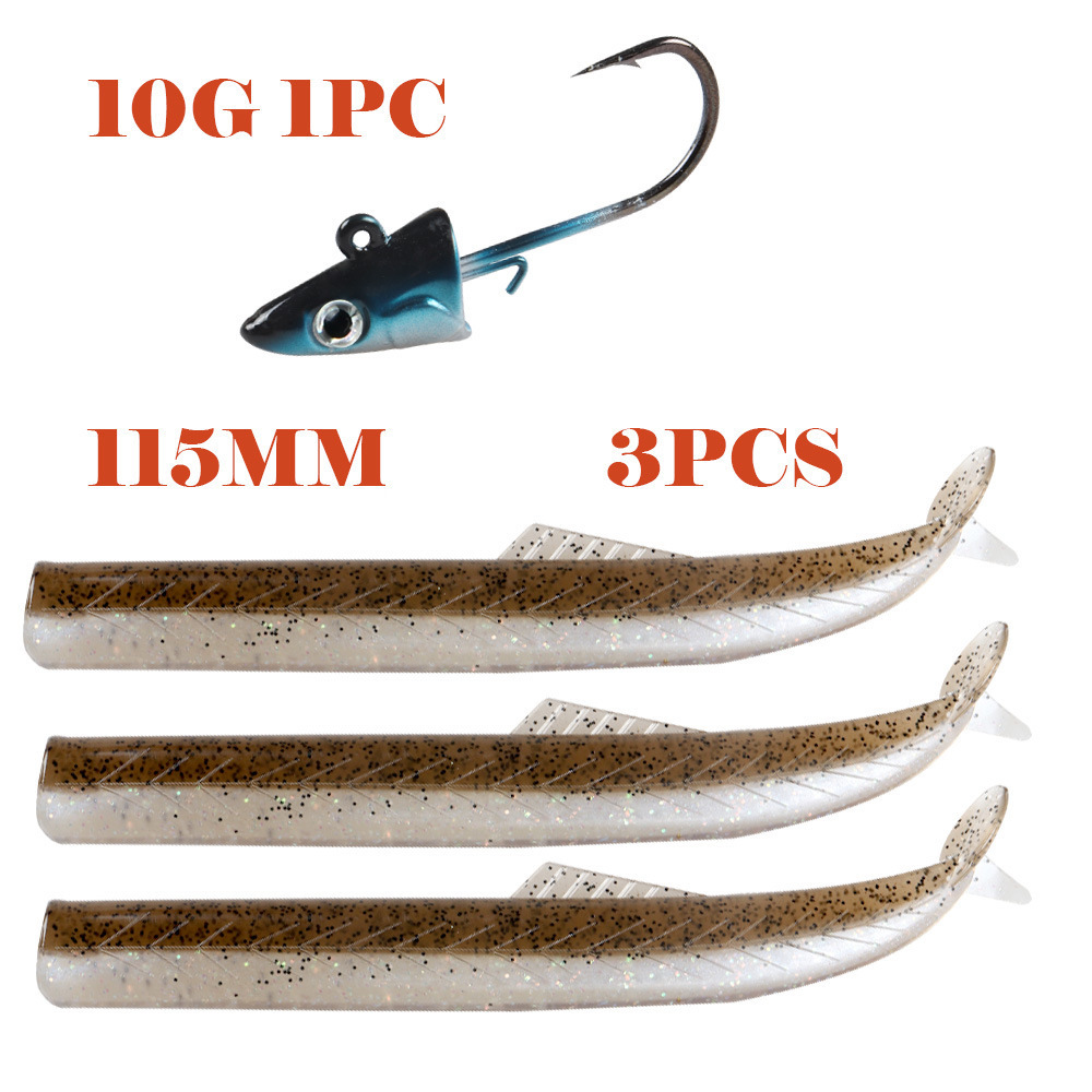 Customized Easy Shiner Artificial Bait Fishing Jig Head Soft Fishing ...