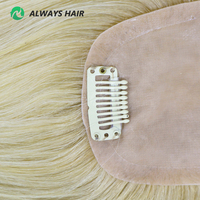 8x13 cm Blonde 613 Soie Top All Over Hair Topper pour Femmes Cheveux Humains
