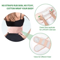 3pcs Set Kit d'emballage d'huile de ricin biologique réutilisable avec Magic Adjustable Belly Detachable PUL Castor Oil Pack Preventing Fuite