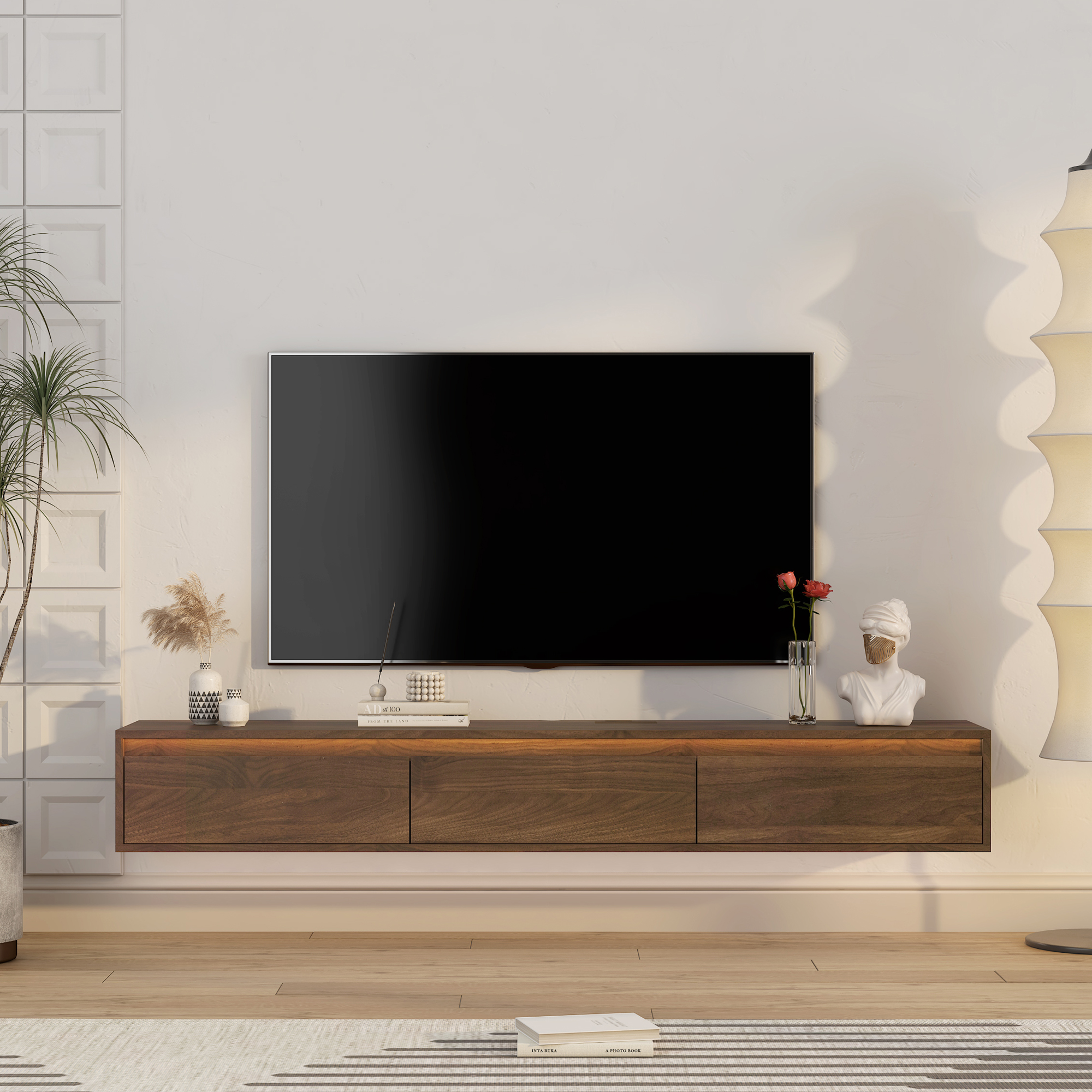 Wood + MDF + 60-69 inches