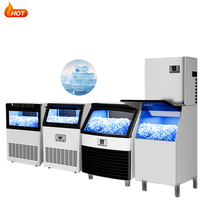 Nouvelle machine à glaçons commerciale, machine à glaçons automatique, machine à fabriquer des blocs de glace