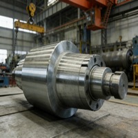 Rouleau de rechange et rouleau de travail sur mesure OEM de haute précision, grand diamètre, robuste, pour laminoir à froid