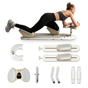 Macchina per Allenamento Lombare in ABS, Attrezzo per Esercizi Domestici Portatile, Regolabile, Ergonomico, Impermeabile, Leggero, per Stretching e Torsione della Colonna Vertebrale - Product Image 1