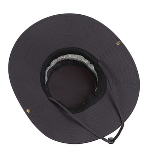 Chapeau Bob Personnalisé OEM avec Logo Brodé pour l'Été – Chapeau de Pêcheur à Large Bord, Anti-UV, Imperméable en Polyester et Maille pour Activités de Plein Air - Product Image 3