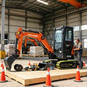 SAHDNINGN Mini-pelle sur chenilles 1,2 tonne avec moteur d'excavatrice et godet, livraison rapide - Product Image 3