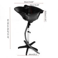 Barbier Portable Mobile shampooing bassin hauteur réglable lavage Salon de coiffure outils bassins évier équipement de salon de coiffure