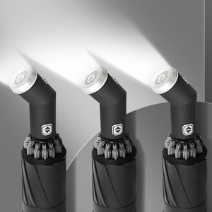 Compact LED Lighted 3 - Fold <strong>Auto</strong> - Opening Automatic Golf <strong>Umbrella</strong> with <strong>Open</strong> &amp; <strong>Close</strong> by Alibaba Rain <strong>Umbrella</strong> Supplier - Product Image 6