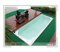 Piscine à remous de marque Bigeer, design moderne, 8 m de long, 3 m de large, avec système de contrôle américain Balboa