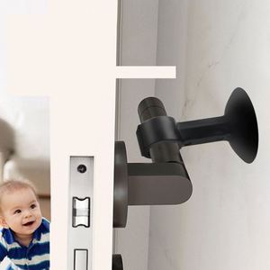 New Silicone Door Handle, Door <b>Suction</b> Anti-collision <b>Pad</b>, Toilet <b>Suction</b> Cup, Door Lock, No Need for Drilling - Product Image 4