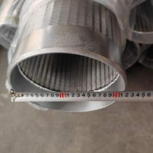 Écrans en fil <span class=keywords><strong>de</strong></span> fer torsadé <span class=keywords><strong>de</strong></span> 8, 9, 10 et 12 pouces, type Johnson Pipe, pour le forage <span class=keywords><strong>de</strong></span> puits d'eau et le filtrage - Product Image 1
