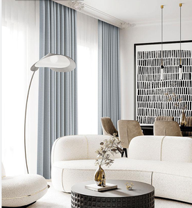 Elegante Tenda Oscurante Comfort Wave in Poliestere/Lino, Design Ecologico e Moderno per Soggiorno - Product Image 5