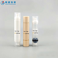 Flacon Airless Jetable à Double Tête, Capacité 10ml 20ml, pour Soin des Yeux, Seringue Vide, Produits de Beauté, Shampoing, Lotion