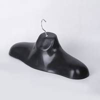 Mannequin d'affichage en plastique noir pour vêtements, buste d'épaule pour vitrine de magasin de vêtements