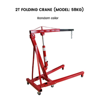Cylindre hydraulique compact renforcé AUTO, poids net 58 kg, grue pliante 2T pour le démontage et le levage de moteurs automobiles
