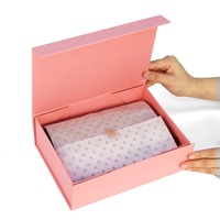 Anpassbares Logo Bedruckte Schwarze Papier Flachpack Starre Karton Kleidung Kosmetik Schuh Faltbare Verpackung Magnetische Faltbare Geschenkbox