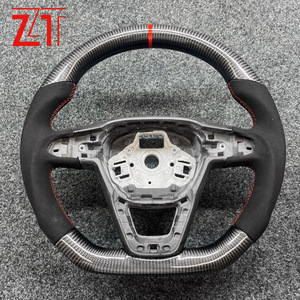 Pour volant en fibre de carbone <span class=keywords><strong>SEAT</strong></span>, modèle sport en daim - Product Image 3
