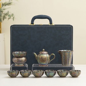 Light Luxury Ceramic <b>Tea</b> <b>Set</b> Household Kung Fu <b>Teapot</b> <b>Tea</b> Cup Gift Box Accompanying Gift for Elders Travel Portable - Product Image 1