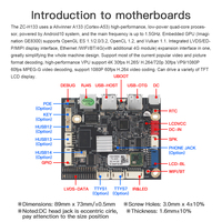 Allwinner A133 Android Core Board Publicité Machine Écran Tactile Moniteur Refee Mobile Digital Signage Développement Carte Mère