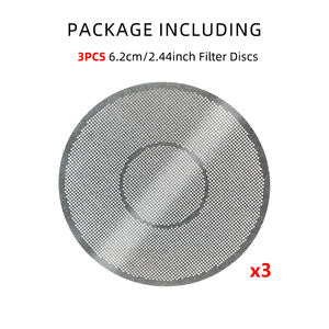 3 Filtros de Malla Reutilizables Compatibles con Cafeteras AeroPress Original Go & Clear, Discos Premium - Product Image 2