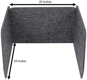 Anti-gürültü Polyester akustik paneller ses geçirmez PET akustik gizlilik kalkanları masa ekran bölümü ofis masası bölücüler - Product Image 2