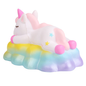 Unicorn Cloud <b>Squishy</b> Toy Soft Silicone Cute Cartoon Shape Promotional Gift - Product Image 2